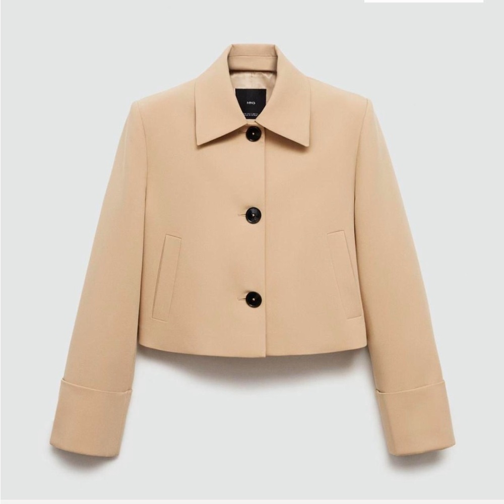 Mango Short Tan Coat